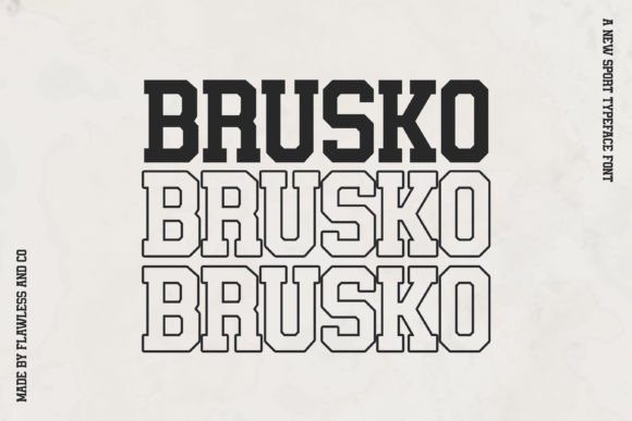 Brusko Font preview 4