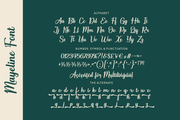 Mayeline Font preview 4
