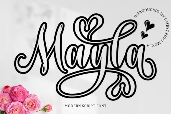 Mayla Outline Font