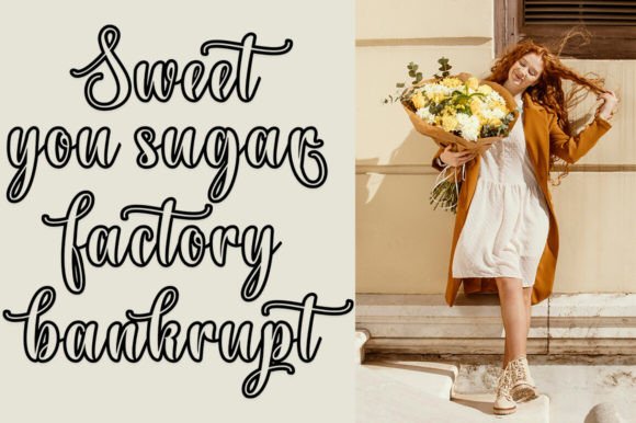 Mayla Outline Font preview 3
