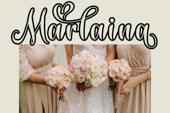 Mayla Outline Font preview 4
