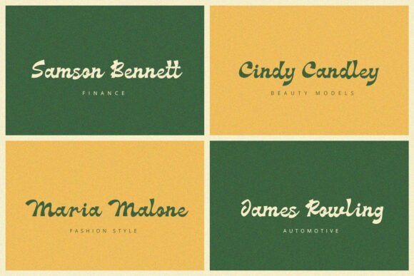 Meadow Font preview 2