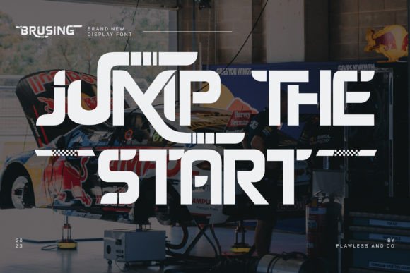 Brusing Font preview 3