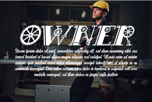 Mechanical Font preview 2