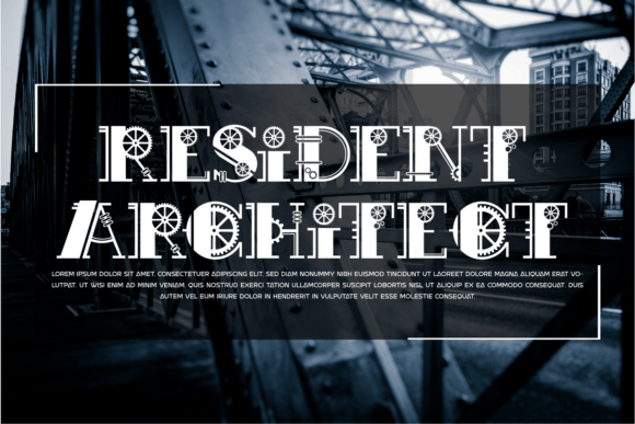 Mechanical Font preview 3
