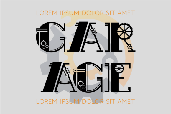 Mechanical Font preview 4