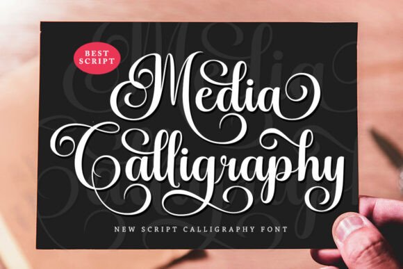 Media Calligraphy Font