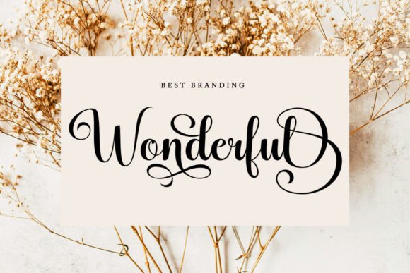 Media Calligraphy Font preview 4