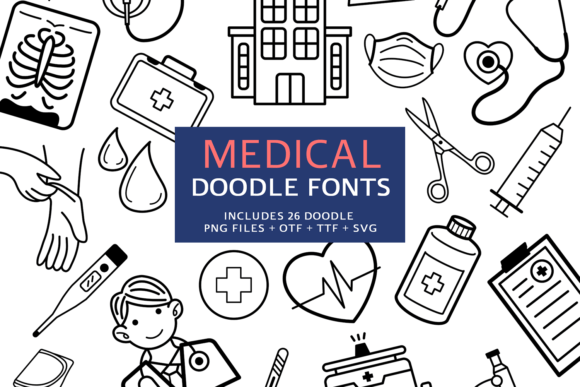 Medical Doodle Font
