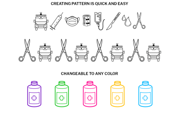 Medical Doodle Font preview 3