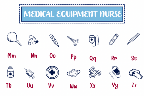 Medical Equipment Nurse Font preview 3