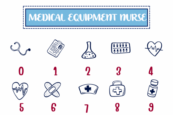 Medical Equipment Nurse Font preview 4
