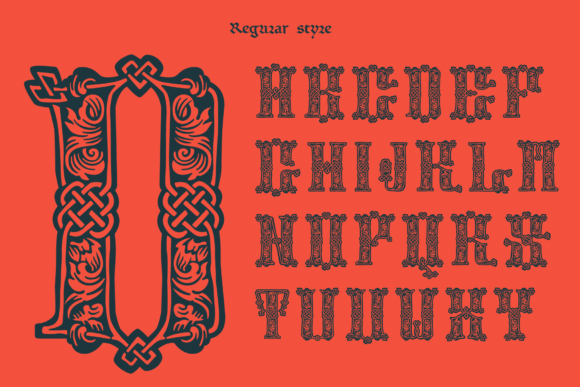 Medieval Knots Font preview 4