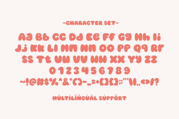 Bubble Candy Font preview 2