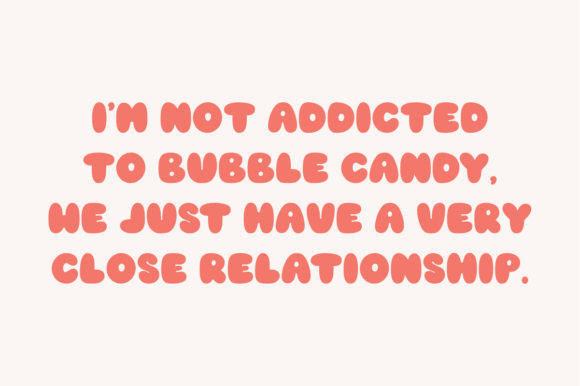 Bubble Candy Font preview 3
