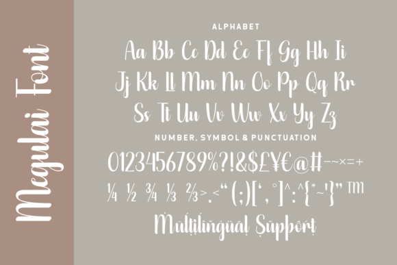 Megulai Font preview 4