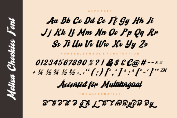 Melisa Chookies Font preview 4