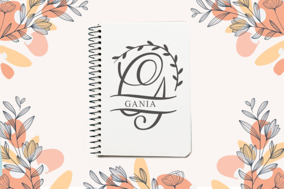 Melisa Monogram Font Font preview 3
