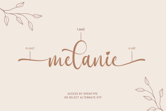 Melanie Font preview 2