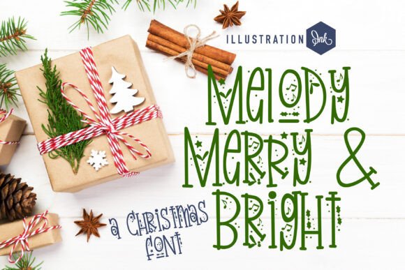 Melody Merry and Bright Font