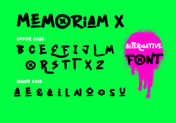 MemoriamX Font preview 3