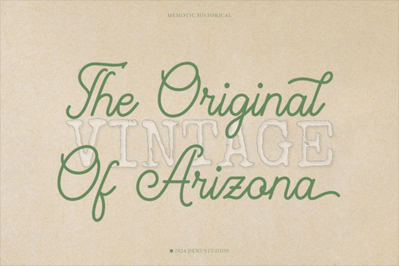 Memotic Historical Font preview 2