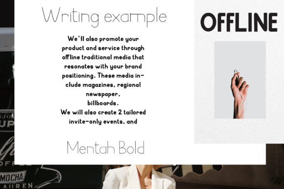 Mentah Font preview 3