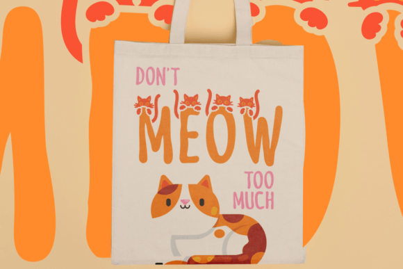 Meow Zilla Font preview 4