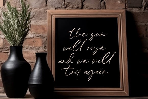 Merlinda Signature Font preview 4