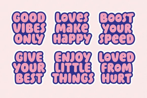 Bubble Garden Font preview 2