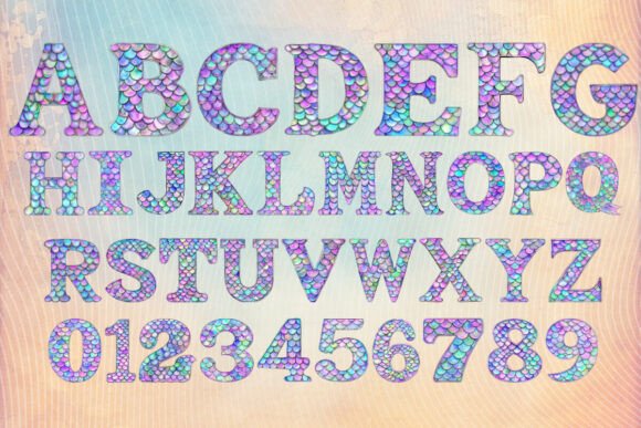 Mermaid Font preview 3