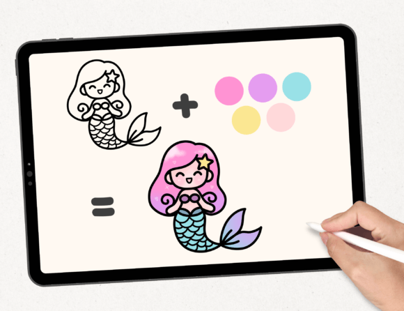 Mermaid Doodle Font preview 2