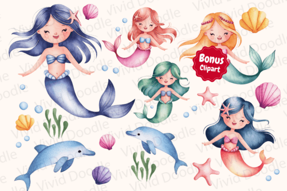 Mermaid Rainbow Font preview 2