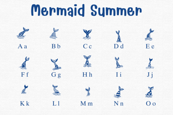 Mermaid Summer Font preview 2