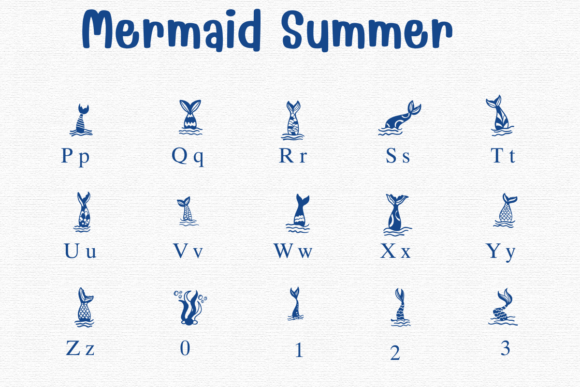 Mermaid Summer Font preview 3