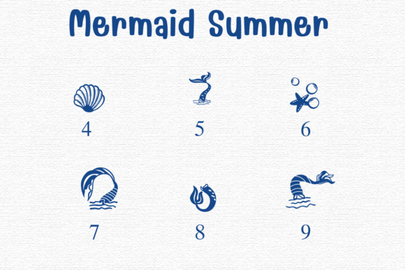 Mermaid Summer Font preview 4