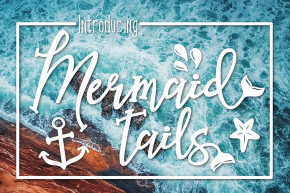 Mermaid Tails Font preview 3