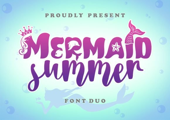 Mermaid Summer Duo Font