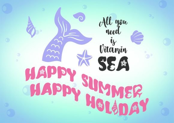 Mermaid Summer Duo Font preview 2