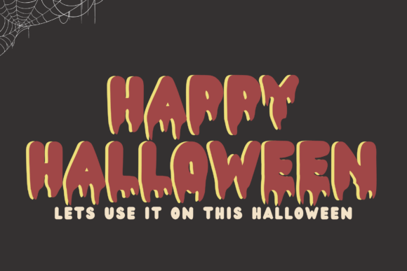 Bubble Halloween Font preview 2