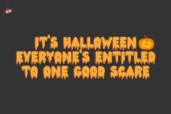 Bubble Halloween Font preview 3