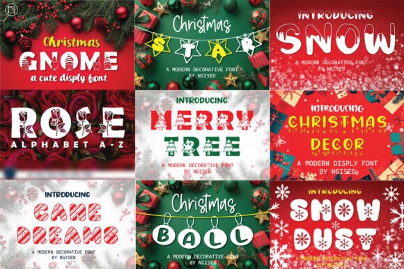 Merry Ball Charm Collection Font