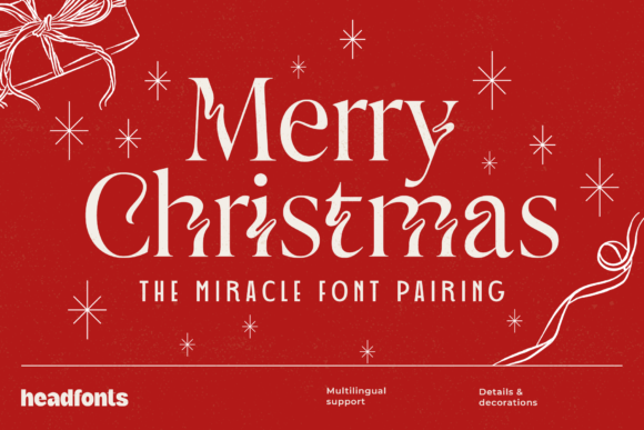 Merry Christmas Font preview 2