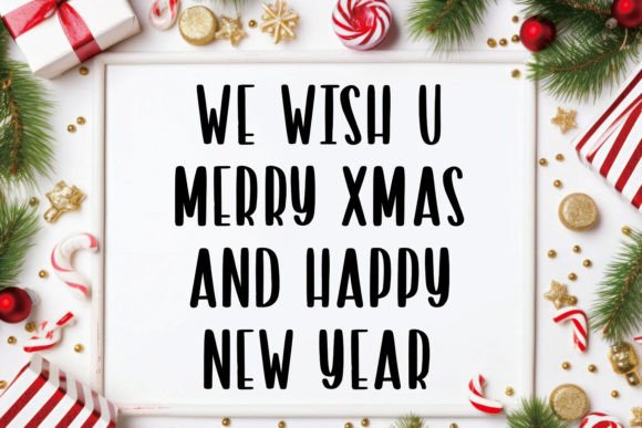 Merry Christmas Font preview 5