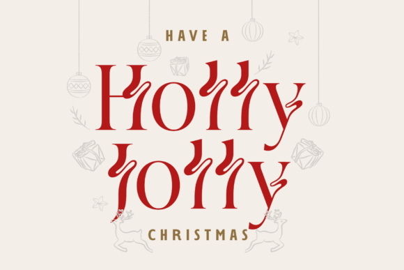Merry Christmas Font preview 8