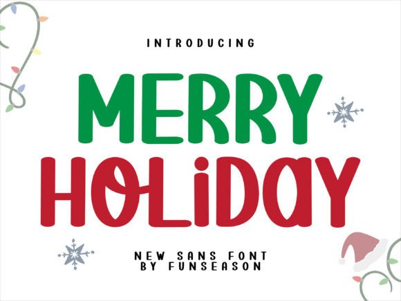 Merry Holiday Font