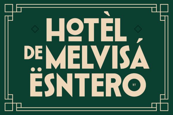 Mesathor Font preview 3