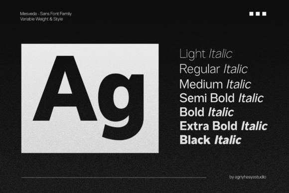 Mesveda Font preview 2