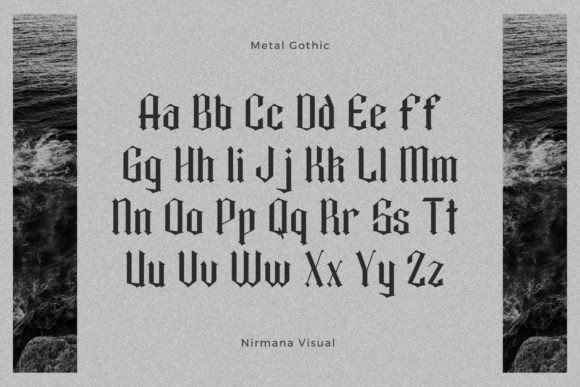 Metal Gothic Font preview 3