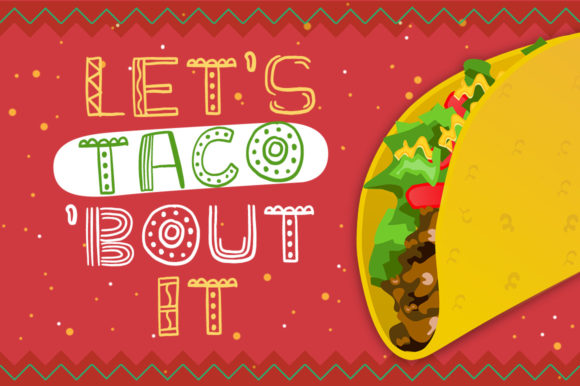 Mexican Taco Box Font preview 2